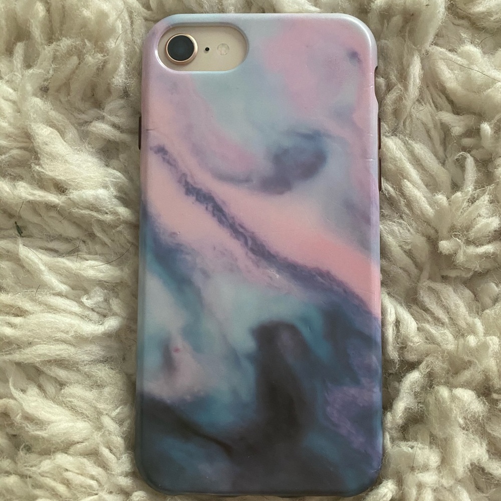 Pink + Blue Marbled Phone Case 💫
